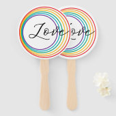 レインボーラブ ハンドファン (正面&裏面)