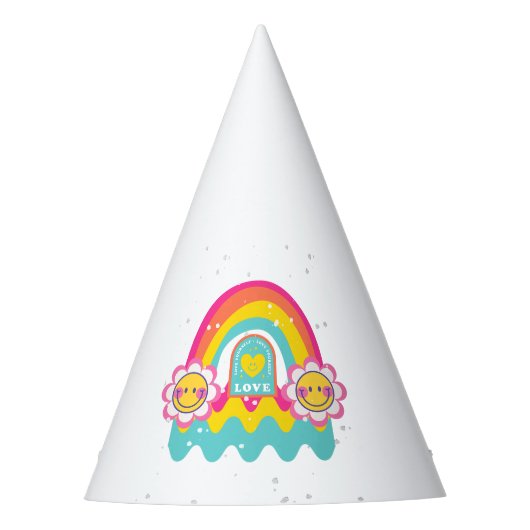 レインボーラブ パーティーハット (正面)