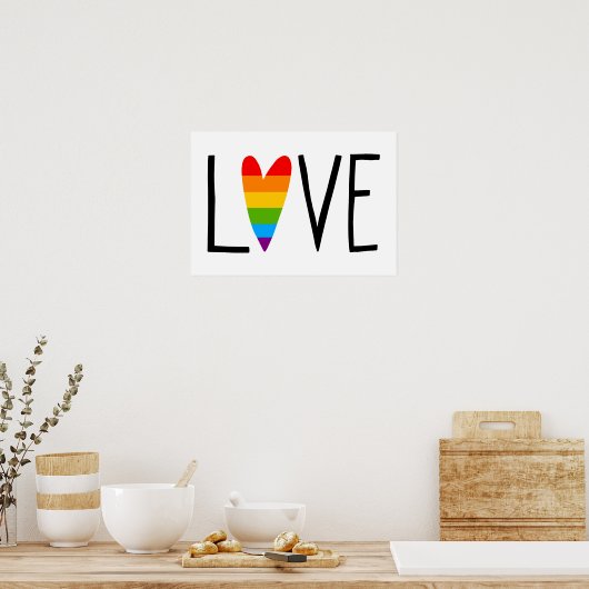 レインボーラブ ポスター (キッチン)