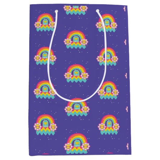 レインボーラブ ミディアムペーパーバッグ (正面)