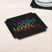 レインボーラブIIチケット紙コースター ペーパーコースター (アングル)