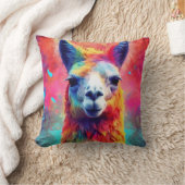 レインボーラマ クッション (ブランケット)