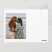 レインボーランタンレズビアンゲイ日付ポストカードを保存 ポストカード (裏面)