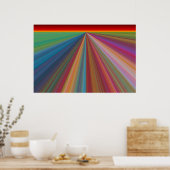 レインボーランドスケープポスタープリント ポスター (キッチン)