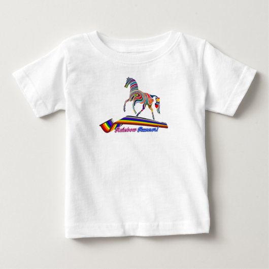 レインボーランナー ベビーTシャツ (正面)