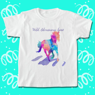 レインボーランニングキュービズムのワイルドホース トライブレンドＴシャツ