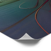 レインボーリゾームズデジタルアート ポスター (角)