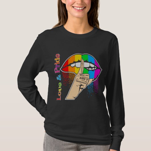 レインボーリップルグプライド Tシャツ (正面)