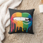 レインボーリップ クッション (ブランケット)