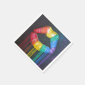 レインボーリップ スタンダードカクテルナプキン (角)