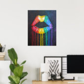 レインボーリップ ポスター (ホームオフィス)