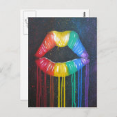 レインボーリップ ポストカード (正面/裏面)