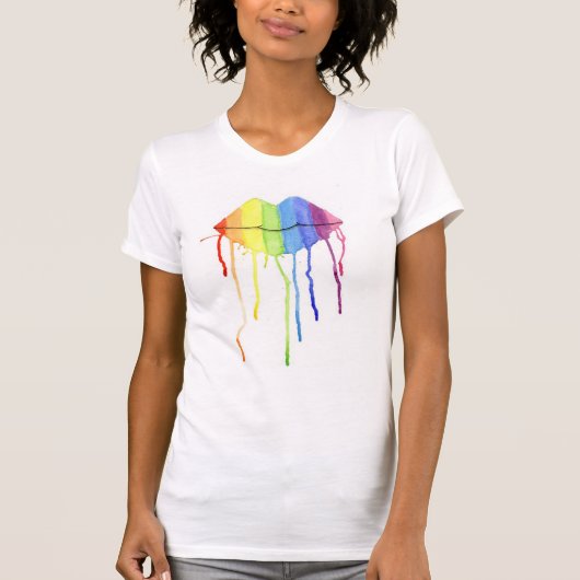 レインボーリップ Tシャツ (正面)