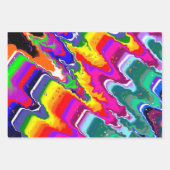 レインボーリバー流体アート ラッピングペーパーシート (正面3)