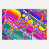 レインボーリバー流体アート ラッピングペーパーシート (正面2)