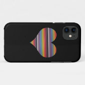 レインボーリボンケーブルハートiPhone 5/5Sケース Case-Mate iPhoneケース (裏面(横))