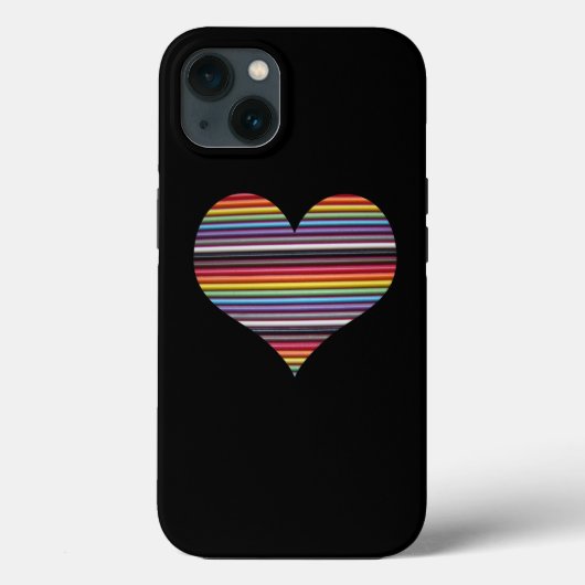 レインボーリボンケーブルハートiPhone 7 Plusケース Case-Mate iPhoneケース (裏面)