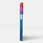 レインボーリボン付きモノグラム携帯電話ケース iPhoneケース (右側面)