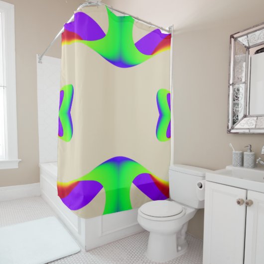 レインボーリボン シャワーカーテン (インサイチュ)