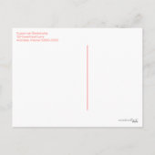 レインボーリンクハートパターンアートワークテンプレート シーズンポストカード (裏面)