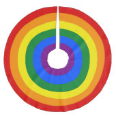 レインボーリングや輪 ブラッシュドポリエステルツリースカート (正面)