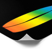 レインボーリングや輪 ポスター (角)