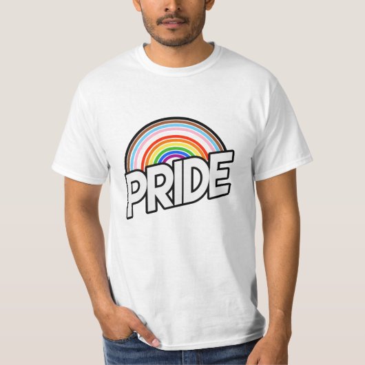 レインボーリング プログレスプライド Tシャツ (正面)