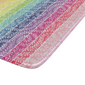 レインボーリーフパタカラフルンモダン カッティングボード (角)