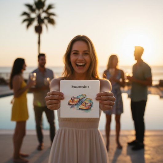 レインボーリーフビーチサンダルカスタムズ スタンダードカクテルナプキン