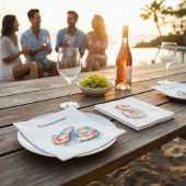 レインボーリーフビーチサンダルカスタムズ スタンダードカクテルナプキン