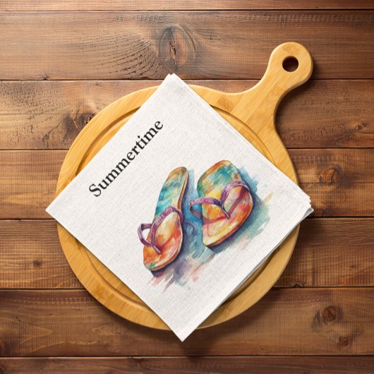 レインボーリーフビーチサンダルカスタムズ スタンダードカクテルナプキン