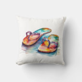 レインボーリーフビーチサンダル クッション (正面)