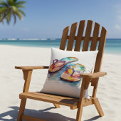 レインボーリーフビーチサンダル クッション