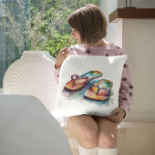 レインボーリーフビーチサンダル クッション