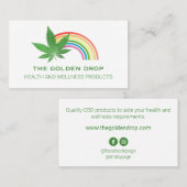 レインボーリーフホワイトCBD 名刺 (正面/裏面)