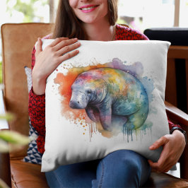 レインボーリーフマナティー クッション