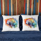 レインボーリーフマナティー クッション