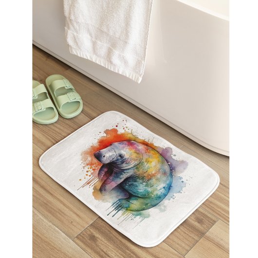 レインボーリーフマナティー バスマット