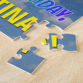 レインボールック"26" & "ハッピーバースデー",曇り空 ジグソーパズル (側面)