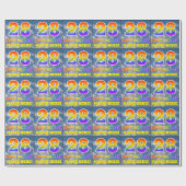 レインボールック"28" & "ハッピーバースデー",雲,空 ラッピングペーパー (フラット)