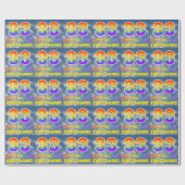 レインボールック"33" & "ハッピーバースデー",雲,空 ラッピングペーパー (フラット)