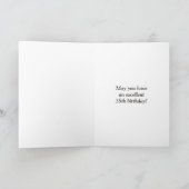 レインボールック"35" & "ハッピーバースデー"，雲，空 カード (内部)