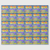 レインボールック"39" & "ハッピーバースデー"，雲，空 ラッピングペーパー (フラット)