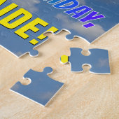 レインボールック"48" & "ハッピーバースデー",曇り空 ジグソーパズル (側面)