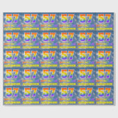 レインボールック"57" & "ハッピーバースデー",雲,空 ラッピングペーパー (フラット)