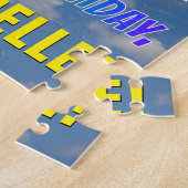 レインボールック"61" & "ハッピーバースデー"，曇り空 ジグソーパズル (側面)