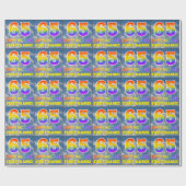 レインボールック"65" & "ハッピーバースデー",雲,空 ラッピングペーパー (フラット)