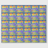 レインボールック"80" & "ハッピーバースデー",雲,空 ラッピングペーパー (フラット)