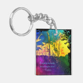 レインボールーラルランドスケープキーチェーン キーホルダー (正面左)