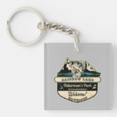 レインボーレイクフィッシャーマンズパーク – 魚釣り恋人 キーホルダー (正面)